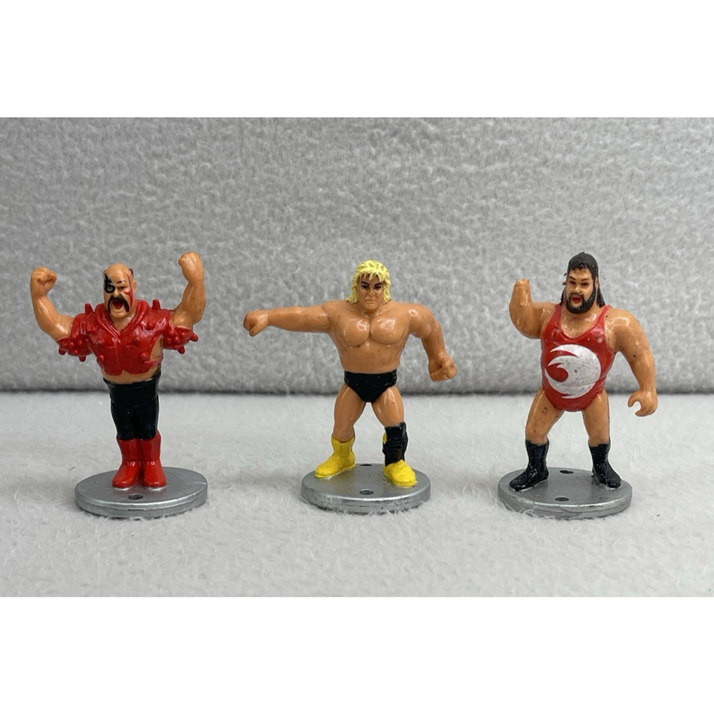 WWF Royal Rumble Mini Action Figures 1991 Lot of 3 Ultimate Warrior Earthquake D